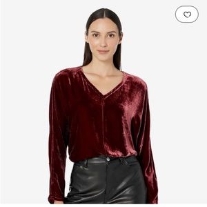 EILEEN FISHER Dolman Sleeve Velvet Pullover Top Size Medium, NWT